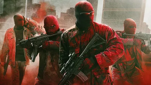 triple 9 red masks guns